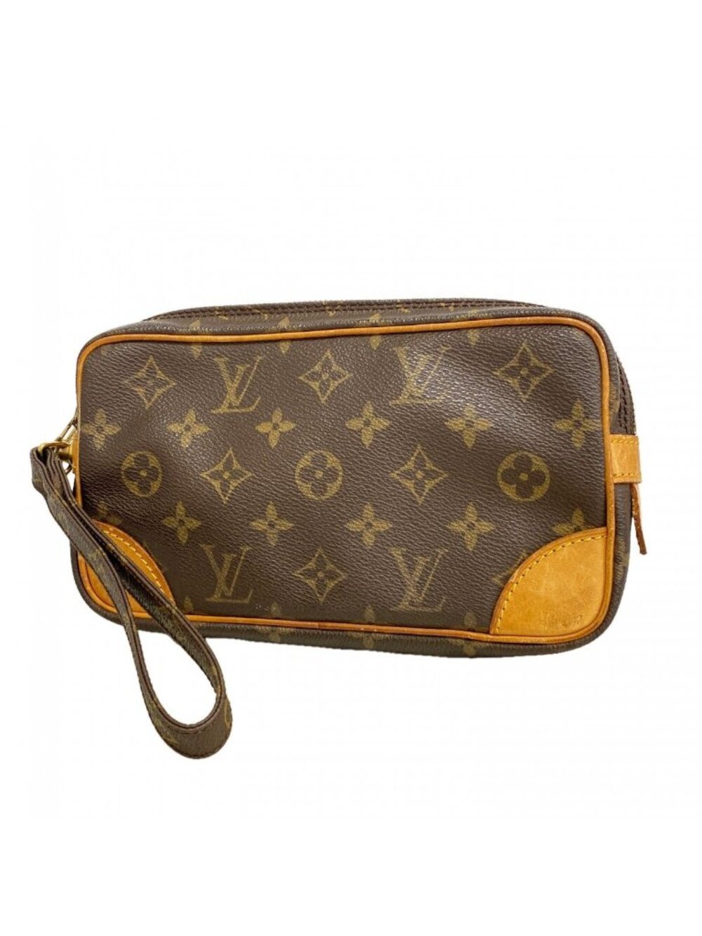 Louis Vuitton Clutch Monogram Marly Dragonne PM Brown - Picture 1 of 10